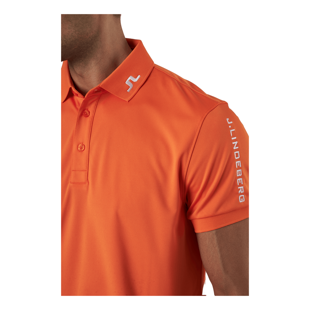 Tour Tech Reg Fit Golf Polo Lava Orange