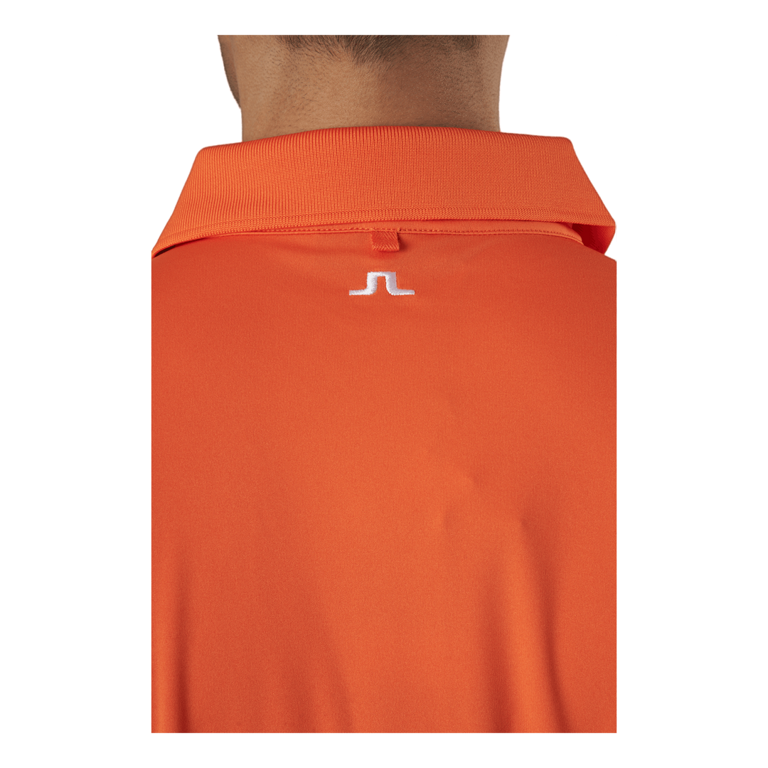 Tour Tech Reg Fit Golf Polo Lava Orange