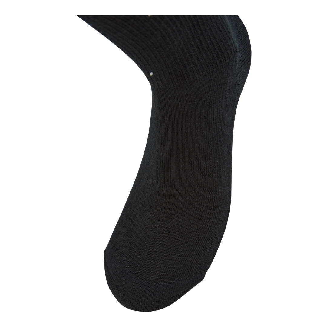 2pk Wool Sock, Web Black