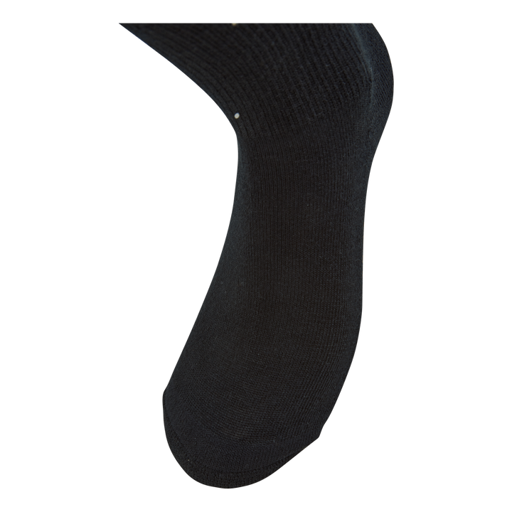 2pk Wool Sock, Web Black