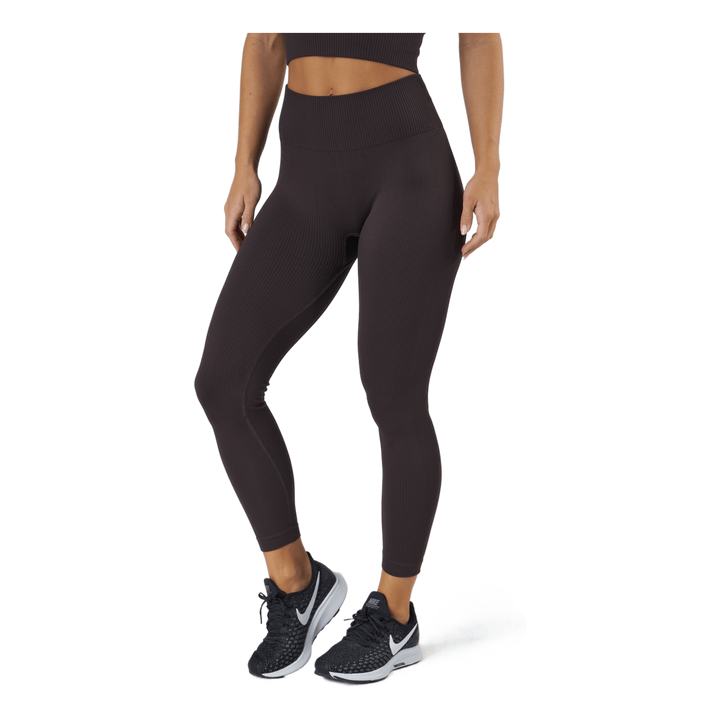 Janing W Rib Seamless Tights Deep Shale