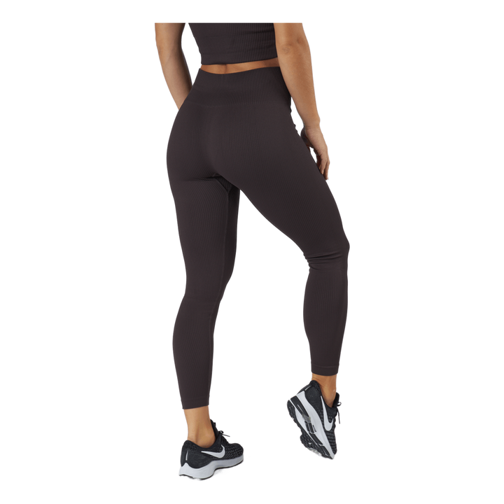 Janing W Rib Seamless Tights Deep Shale