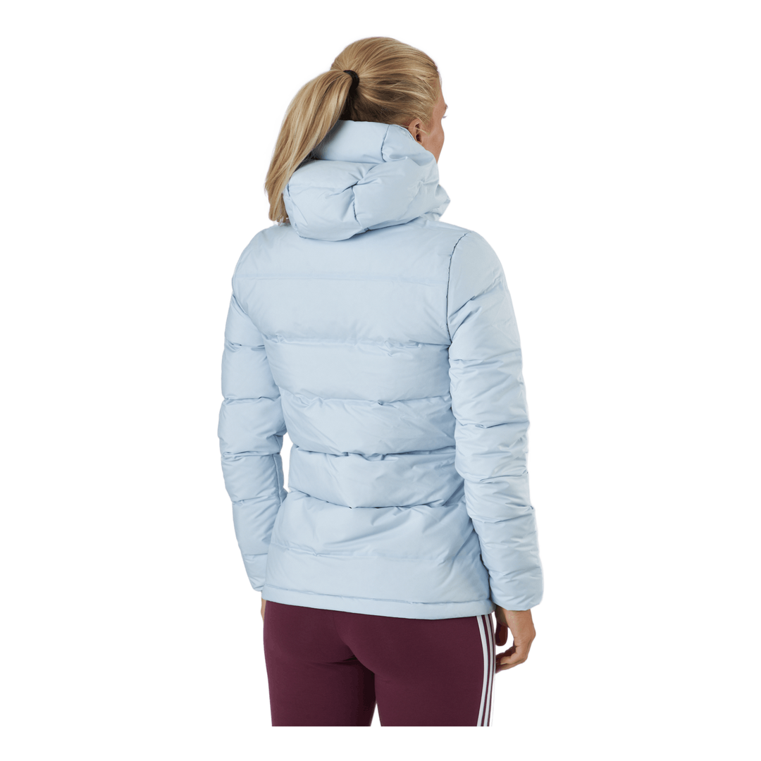 Women Helionic Down Hooded Jacket Halo Blue