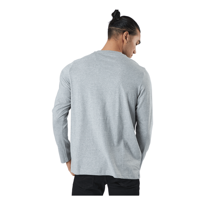 Essentials Long Sleeve T-Shirt Medium Grey Heather / Black / Black