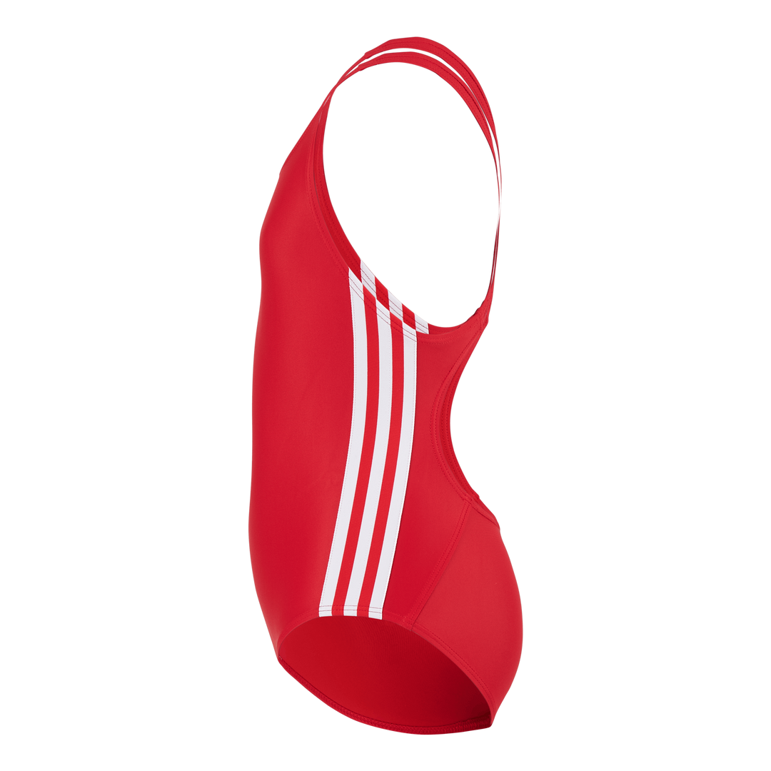 Athly V 3 Stripes Swimsuit Girls Vivid Red / White