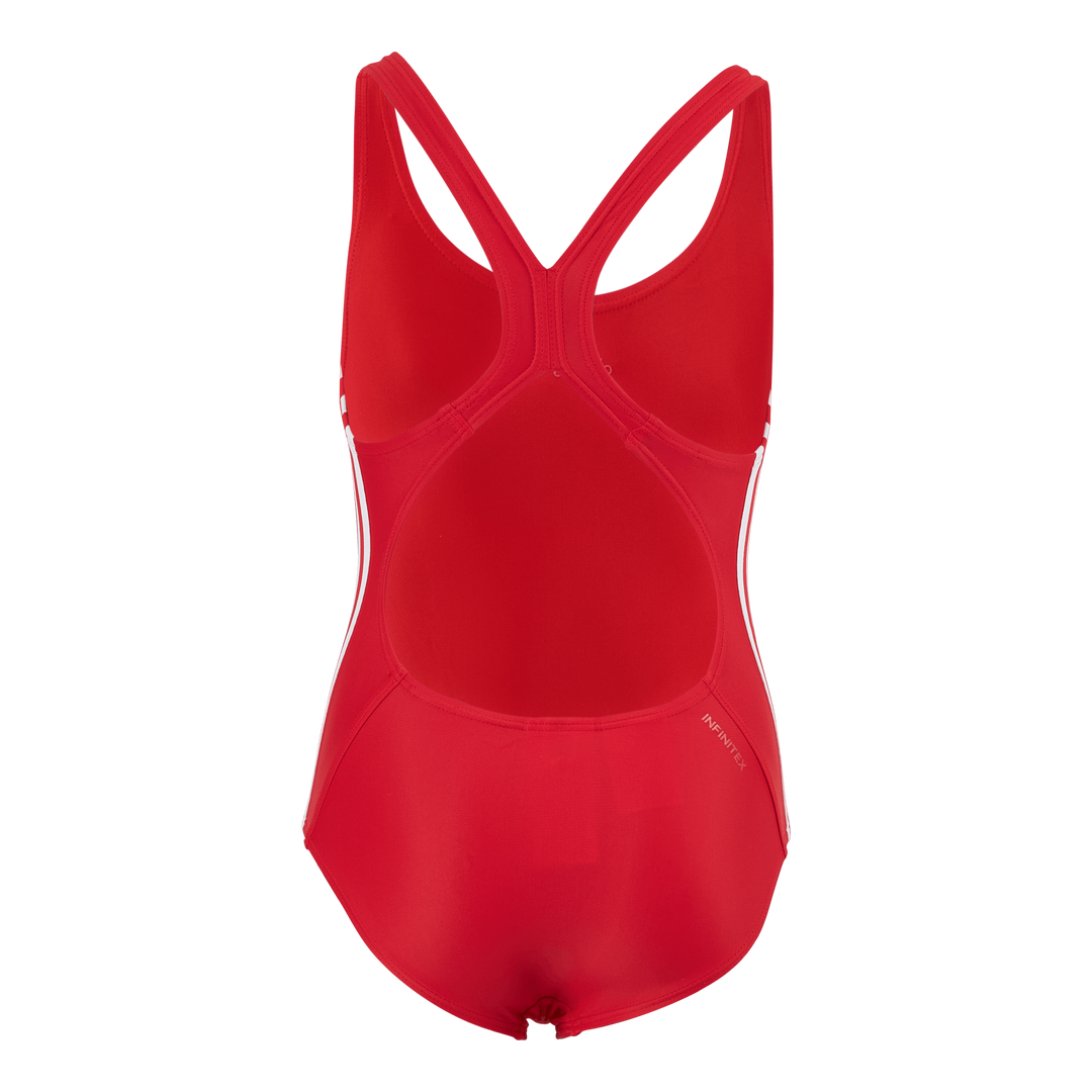 Athly V 3 Stripes Swimsuit Girls Vivid Red / White