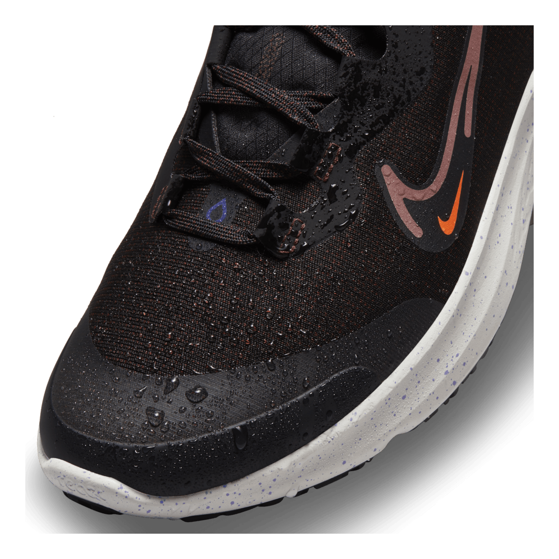 nike shield black orange