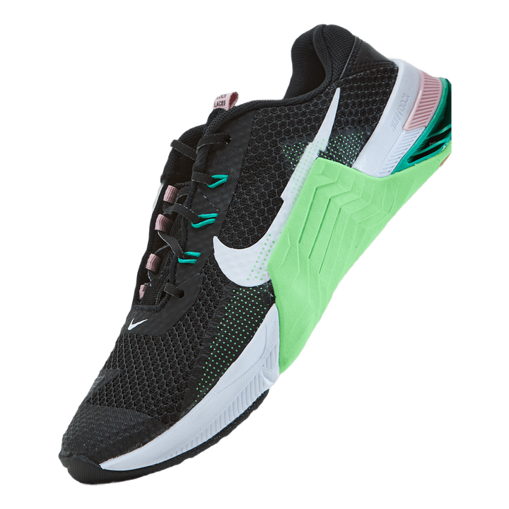 W Metcon 7 Black/white-green Strike-pink