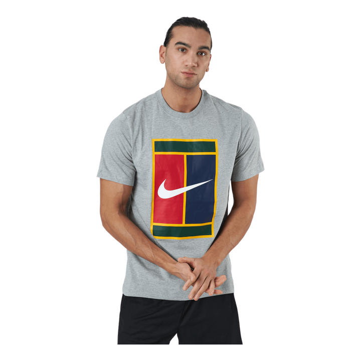 Court Men's Logo Tennis T-shir Dk Grey Heather