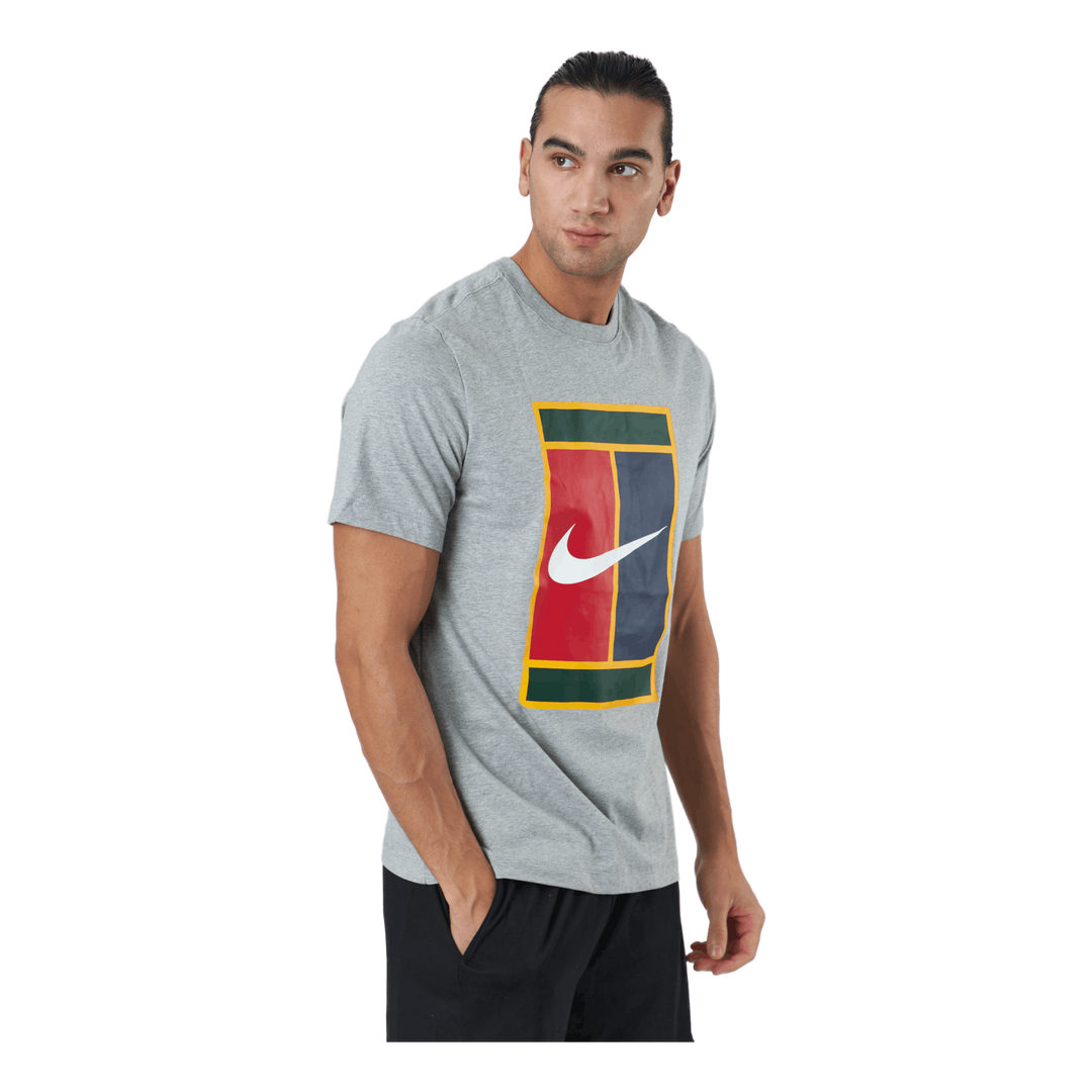 Court Men's Logo Tennis T-shir Dk Grey Heather