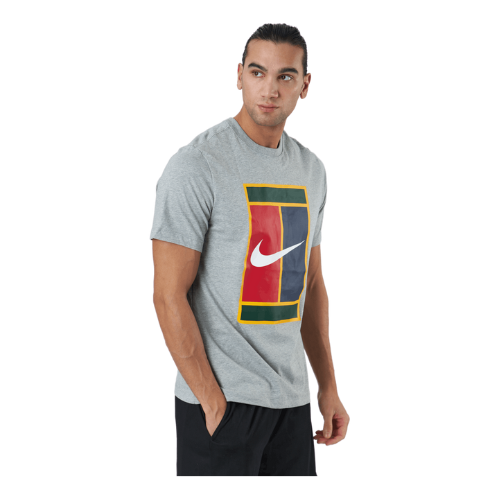 Court Men's Logo Tennis T-shir Dk Grey Heather