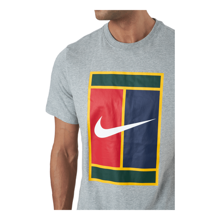 Court Men's Logo Tennis T-shir Dk Grey Heather