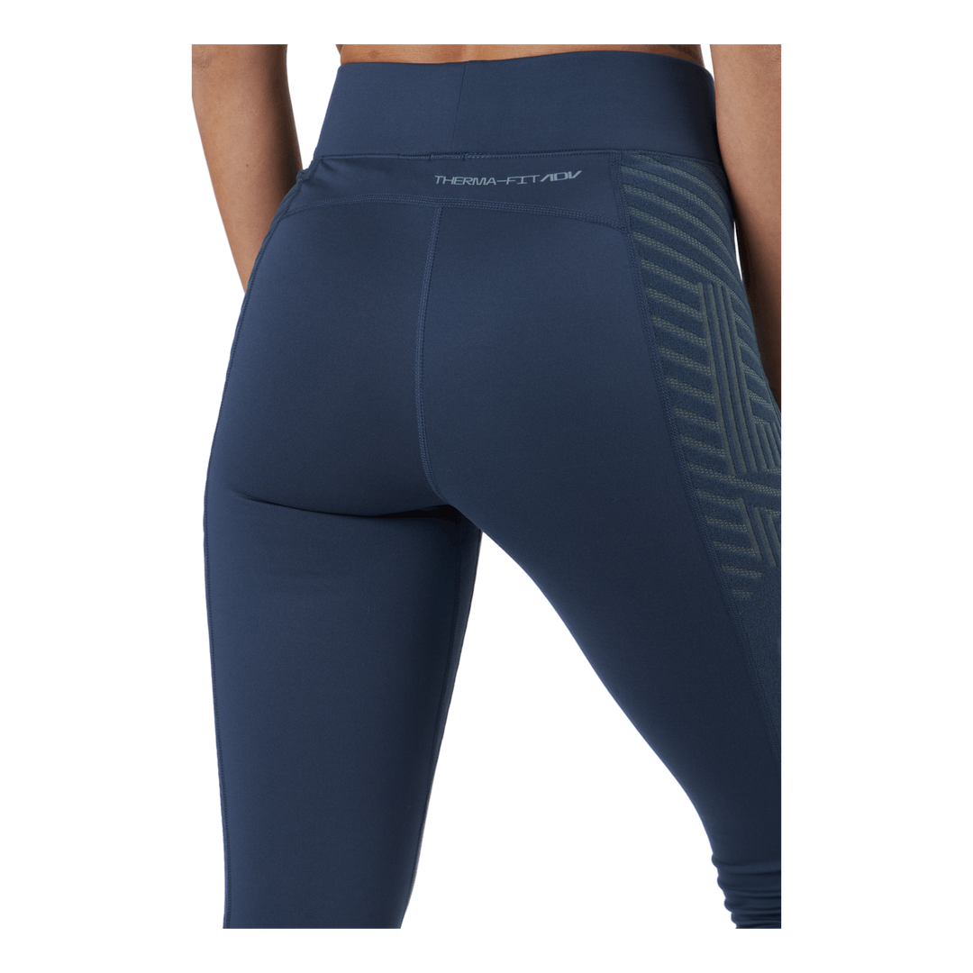 Nike Women's 7/8 Leggings High Waist Compression Leggings Blue