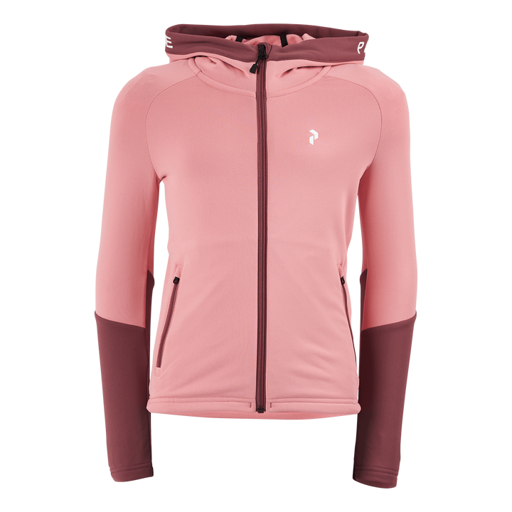 Junior Rider Zip Hood Warm Blush/rose Brown