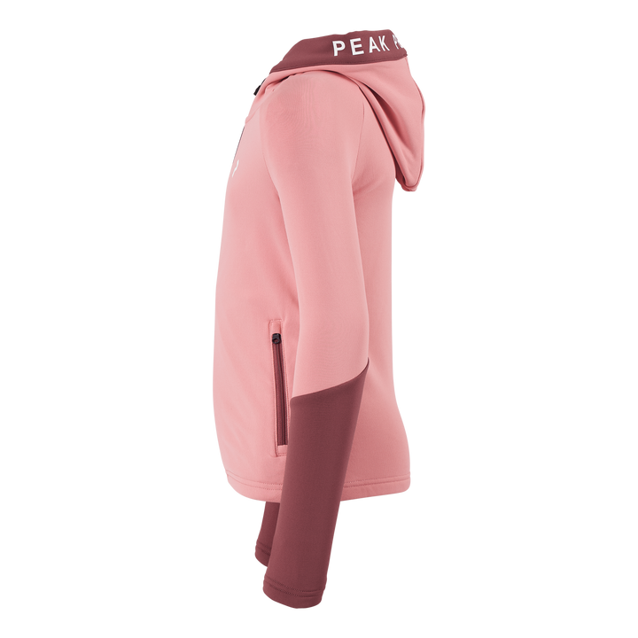 Junior Rider Zip Hood Warm Blush/rose Brown