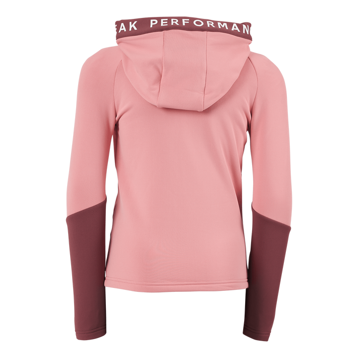 Junior Rider Zip Hood Warm Blush/rose Brown