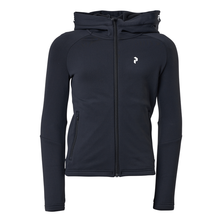 Junior Rider Zip Hood Black