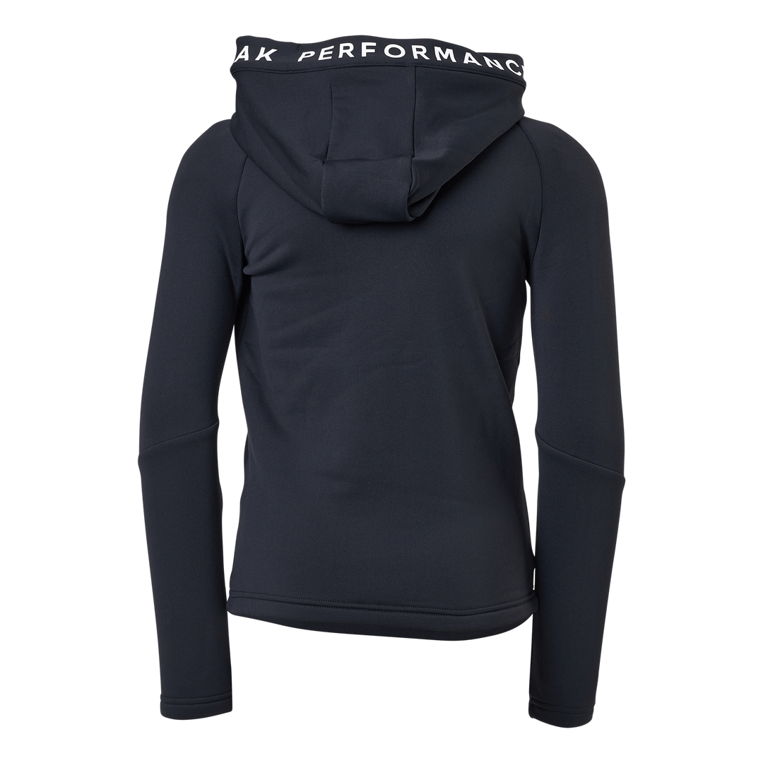 Junior Rider Zip Hood Black