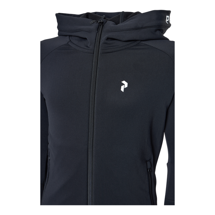 Junior Rider Zip Hood Black