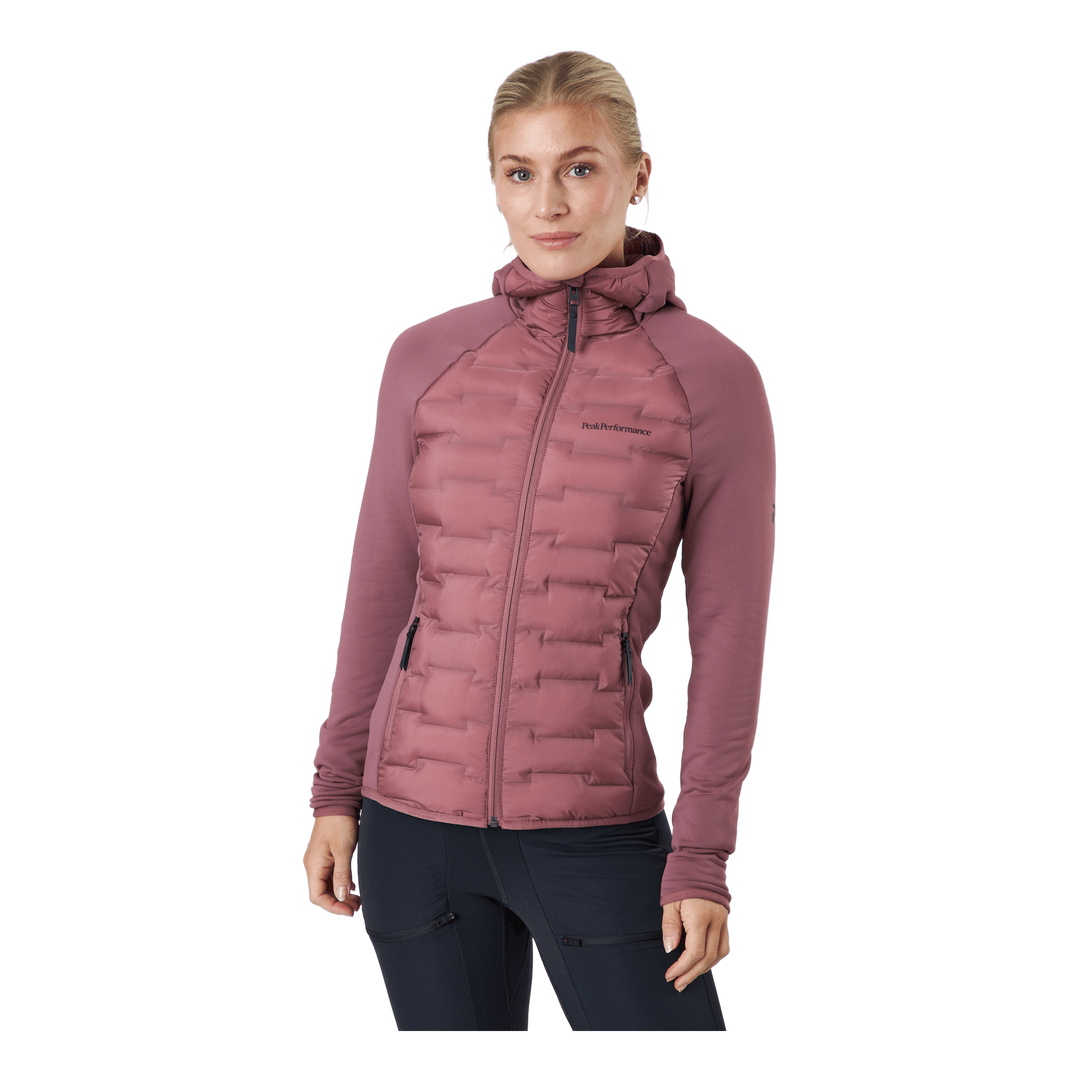 Peak Performance W Argon Hybrid Hood Rose Brown Sportamore