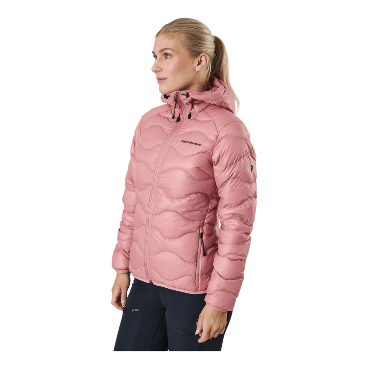 W Helium Down Hood Jacket Warm Blush