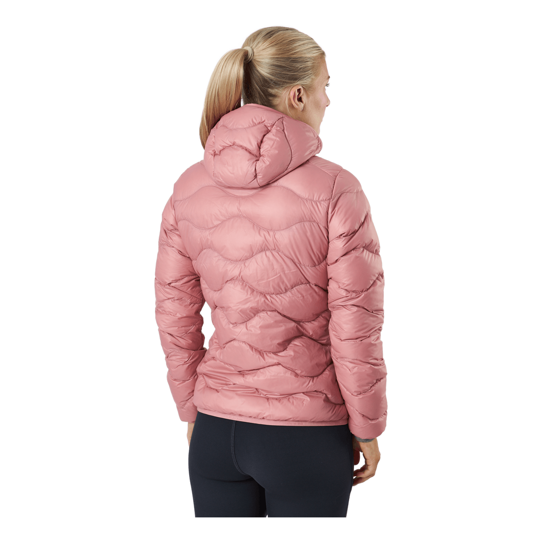 W Helium Down Hood Jacket Warm Blush