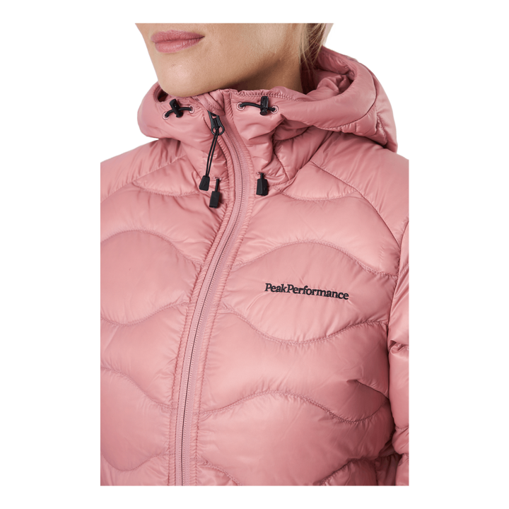 W Helium Down Hood Jacket Warm Blush