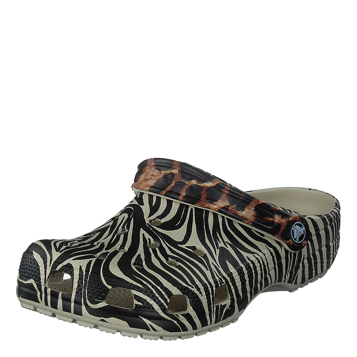 Classic Animal Remix Clog Bone/multi Animal