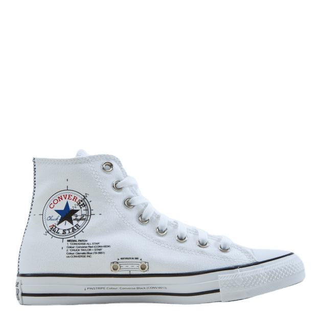 Chuck Taylor All Star White/high Risk Red/clematis B