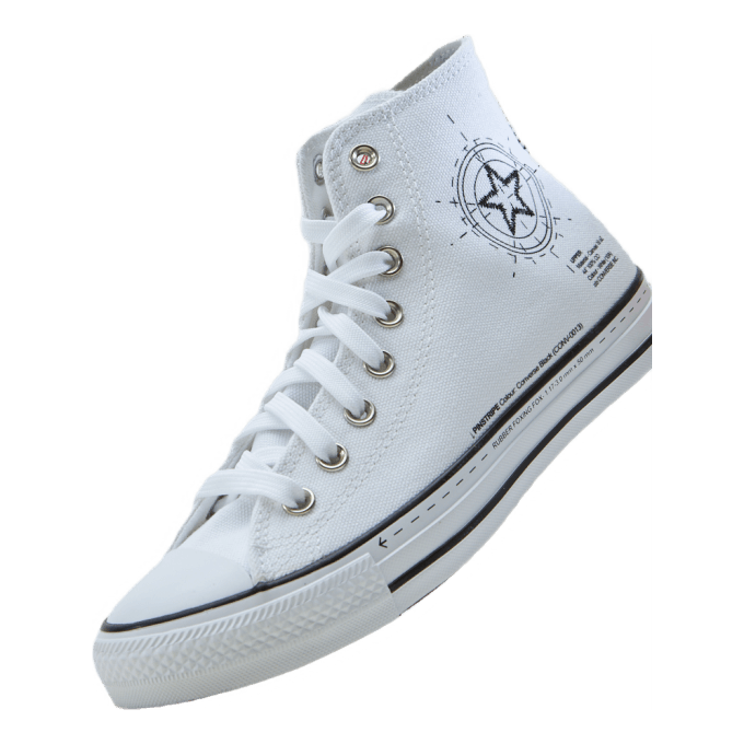 Chuck Taylor All Star White/high Risk Red/clematis B