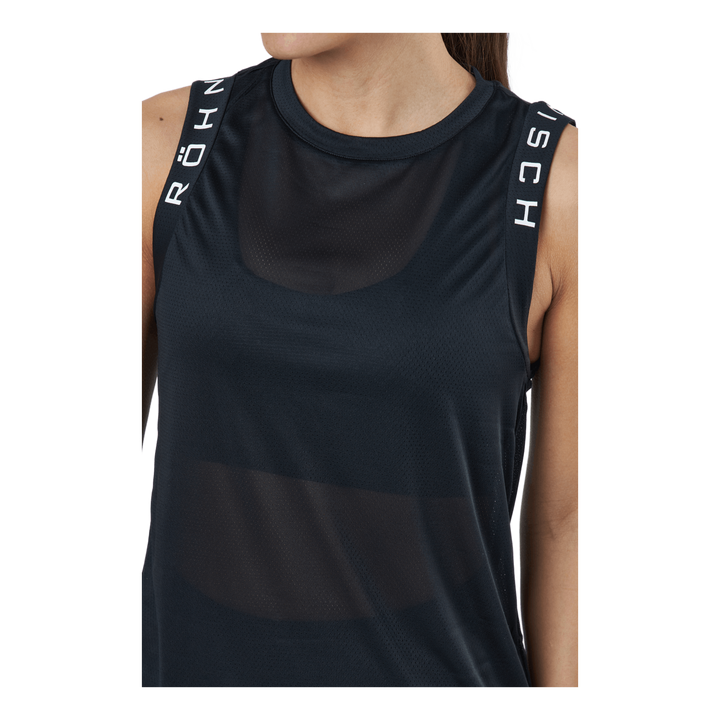 Kay Mesh Singlet Black