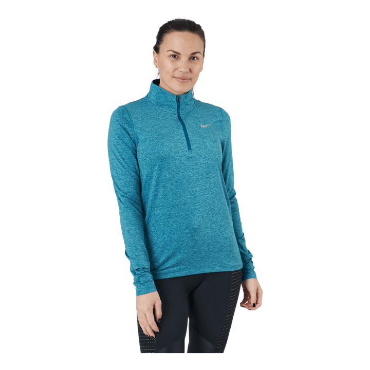 Nike Element Women's 1/2-zip R Marina/washed Teal/htr/reflect