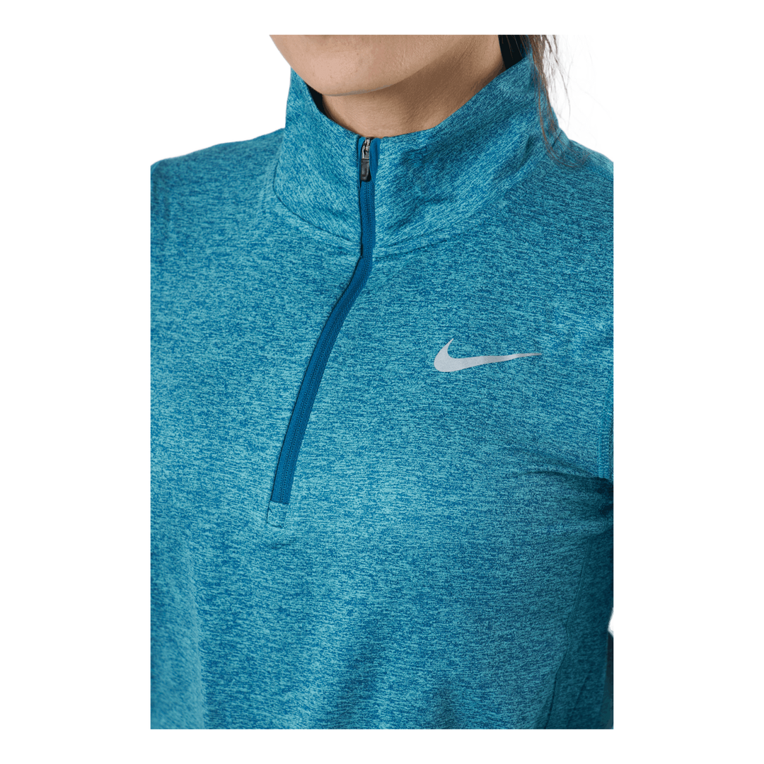 Nike Element Women's 1/2-zip R Marina/washed Teal/htr/reflect