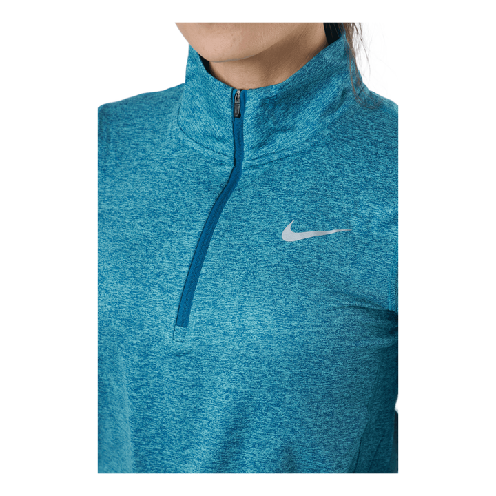 Nike Element Women's 1/2-zip R Marina/washed Teal/htr/reflect