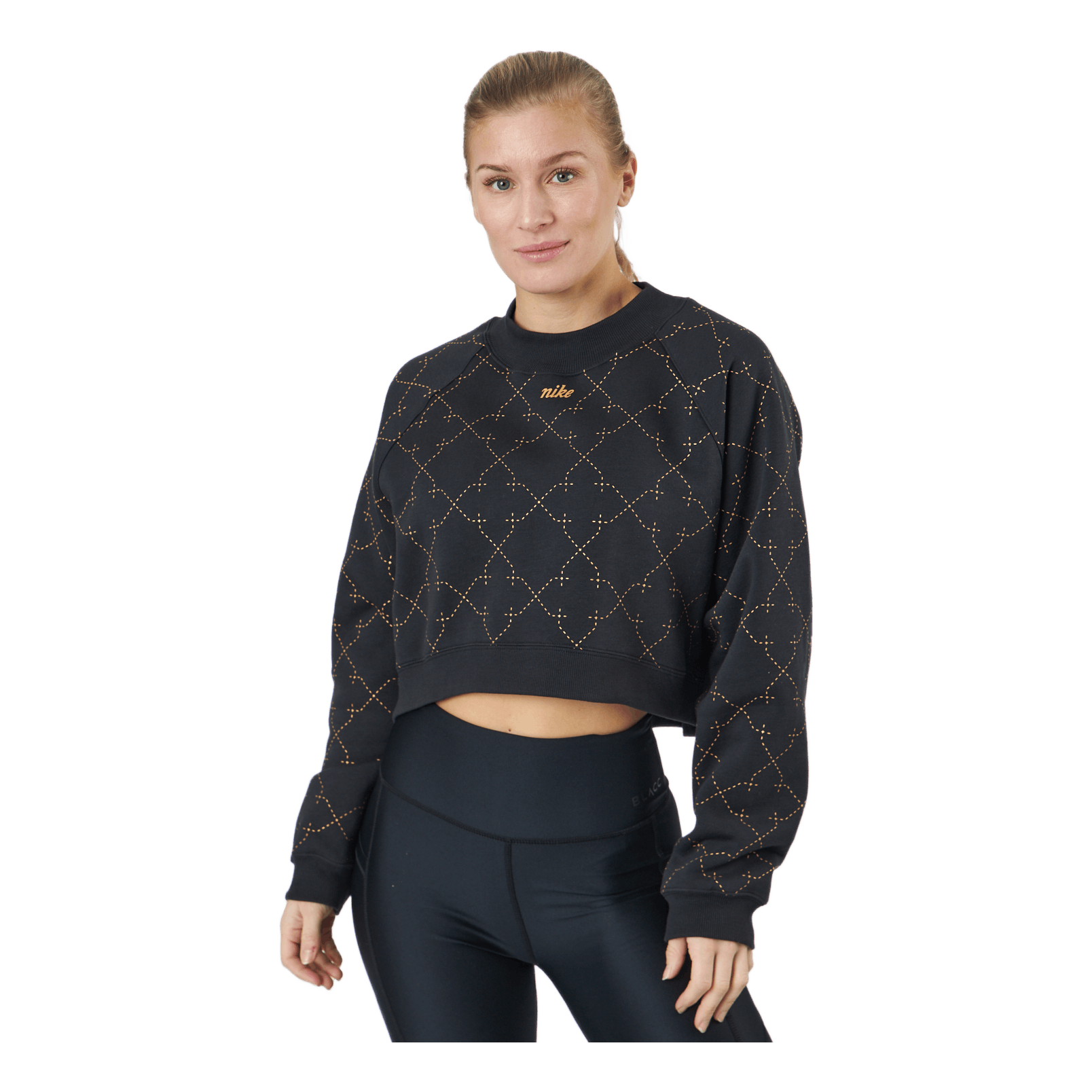 Champion reverse weave all 2024 over print cropped sweatshirt