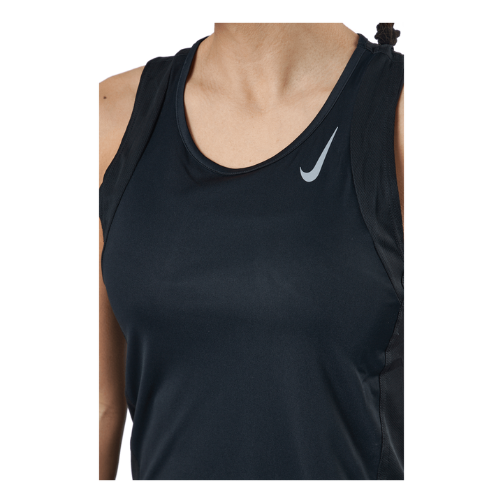 Dri-FIT Race Women's Running Singlet BLACK/REFLECTIVE SILV