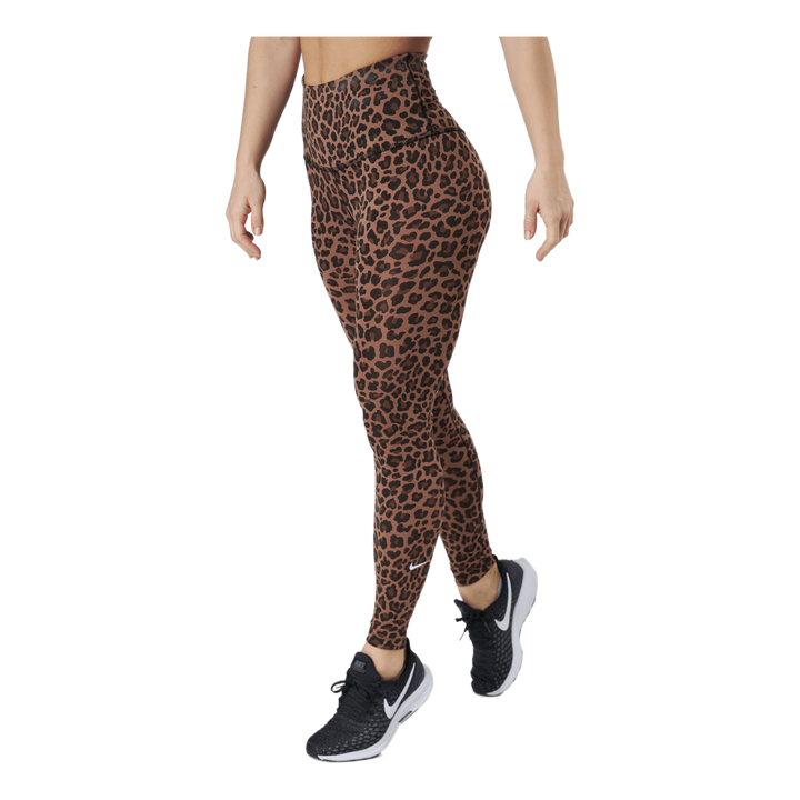 Dri-FIT One Women's High-Rise Printed Leggings ARCHAEO BROWN/WHITE