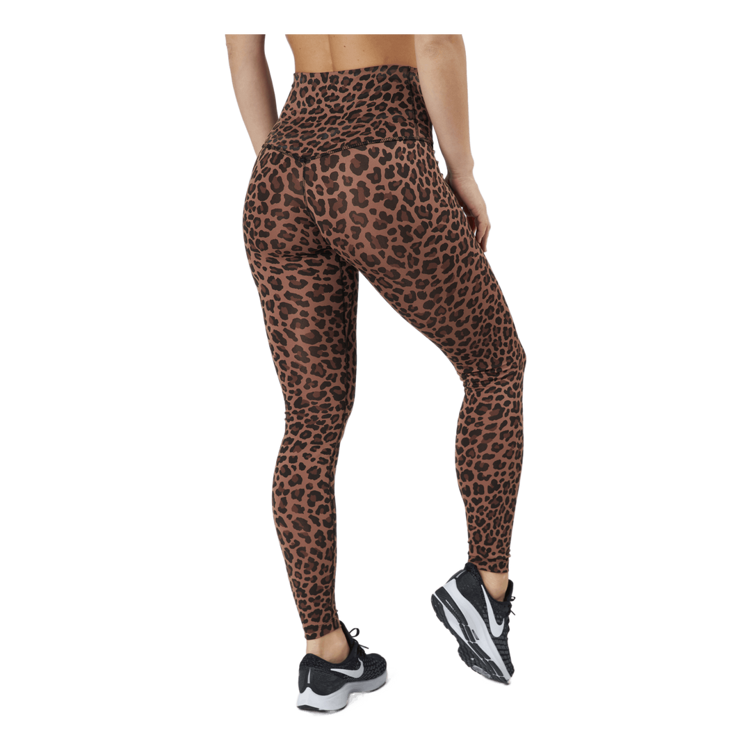 Dri-FIT One Women's High-Rise Printed Leggings ARCHAEO BROWN/WHITE