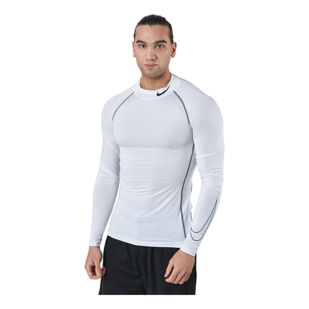 Nike Nike Pro Dri FIT Men s Tight Fit Long Sleeve Top WHITE BLACK BLACK Sportamore
