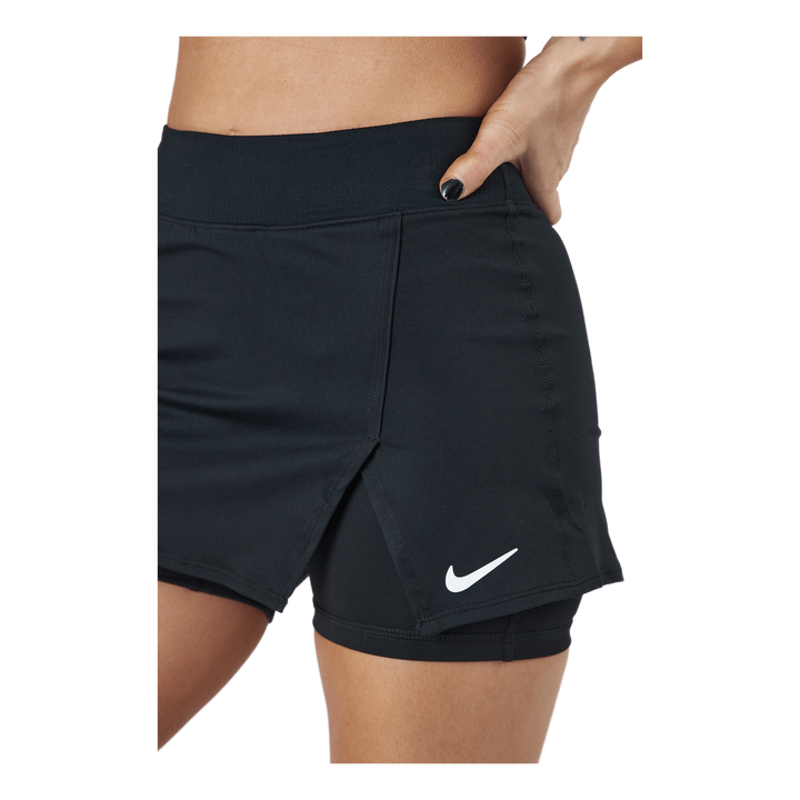 NikeCourt Dri-FIT Victory Women's Tennis Skirt BLACK/WHITE