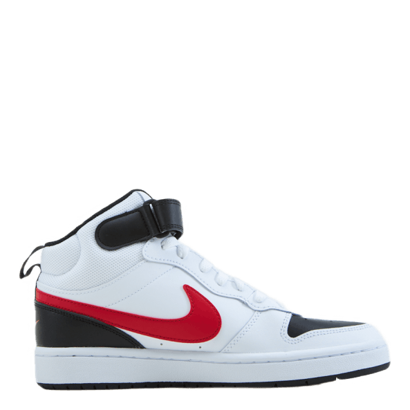 Court Borough Mid 2 Big Kids' Shoes WHITE/UNIVERSITY RED-BLACK