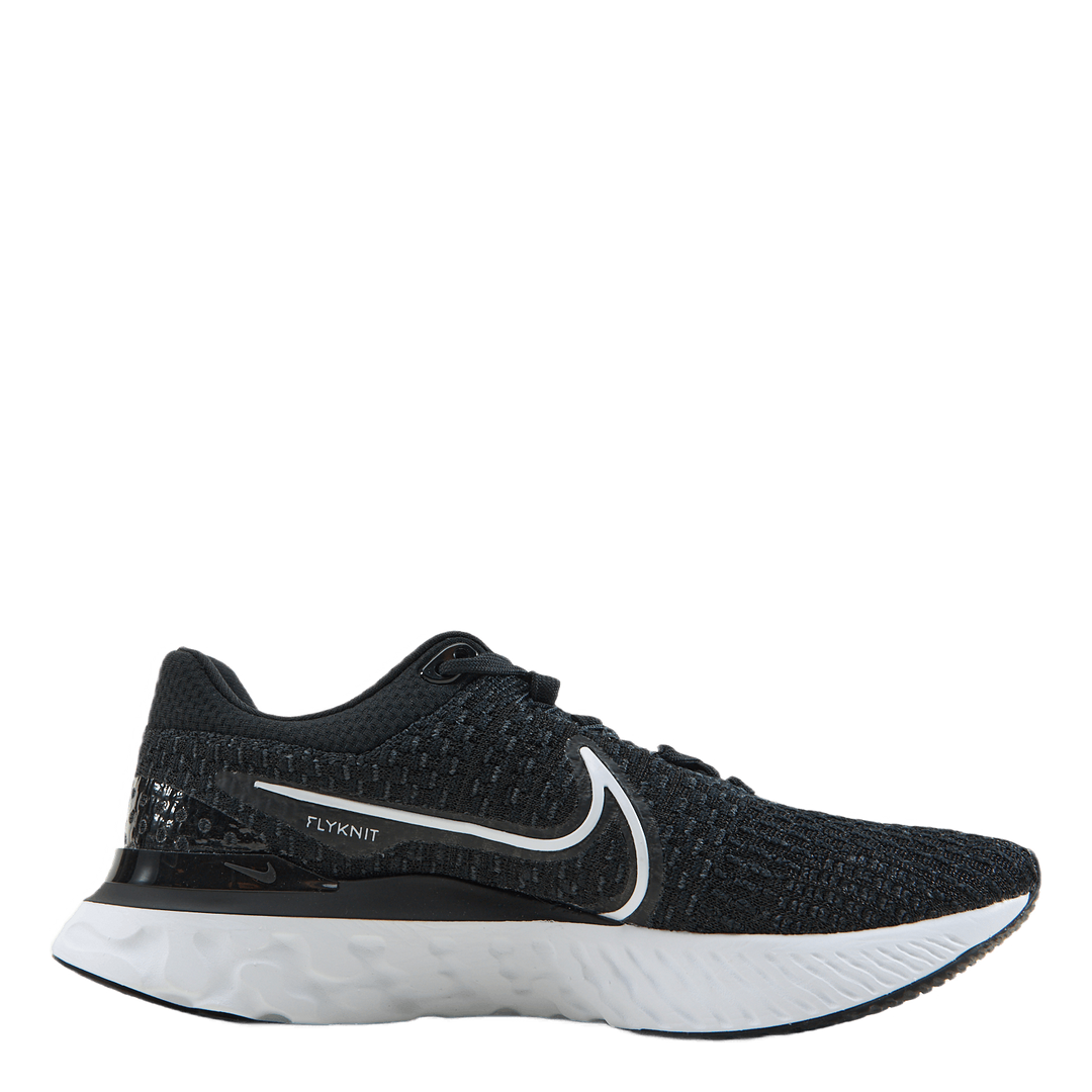 Nike React Infinity Run Flyknit 3 Men s Road Running Shoes BLACK WHITE Sportamore