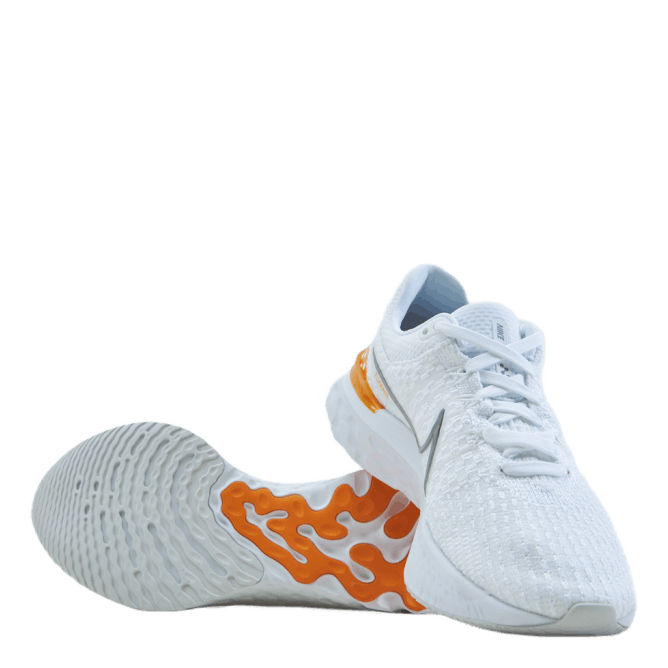 Nike React Infinity Run Flykni White/particle Grey-kumquat-ph