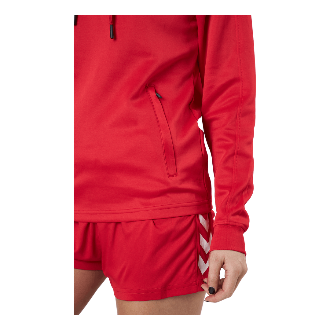 Hmlcore Xk Poly Sweat Hoodie W True Red