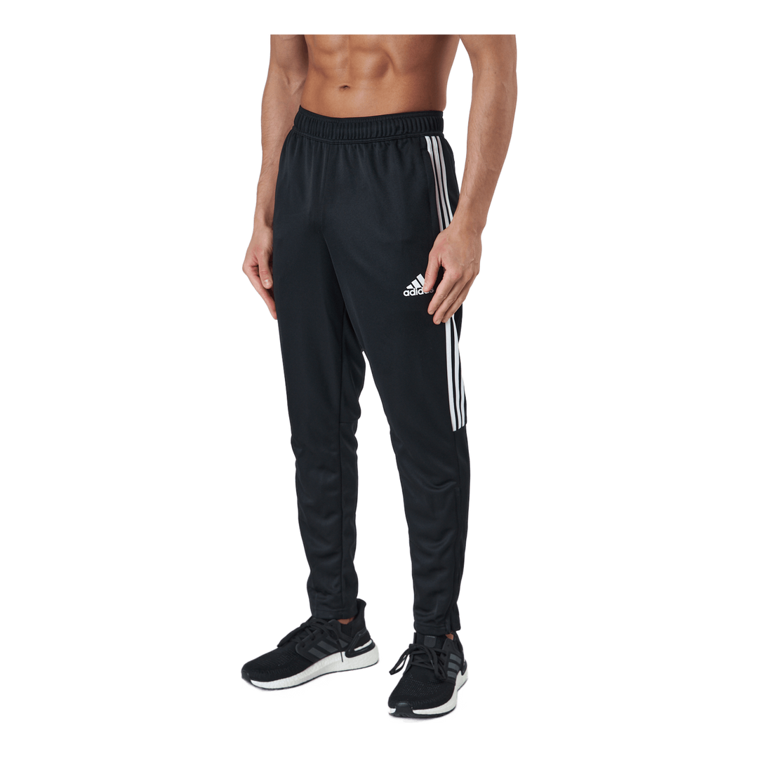 adidas AEROREADY Sereno Slim Tapered Cut 3 Stripes Pants Black Sportamore