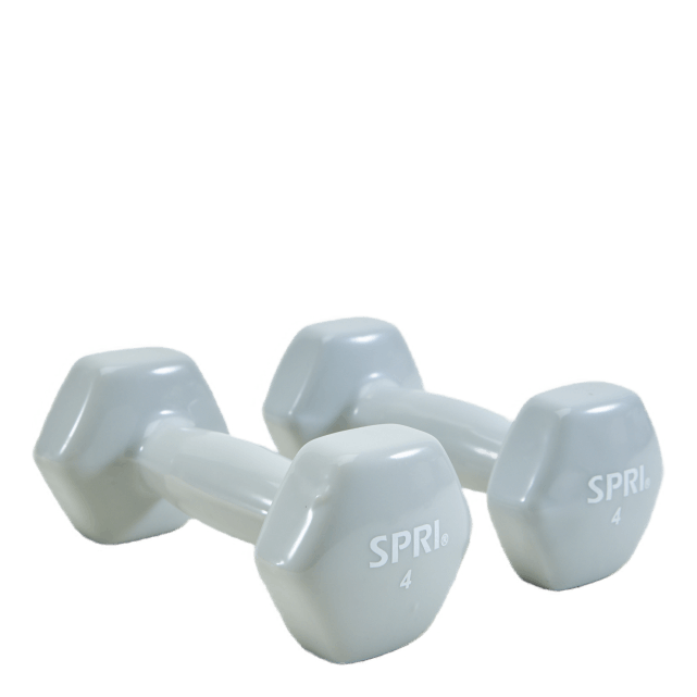 Spri Dumbbells Vinyl 1,8kg/4lb Grey