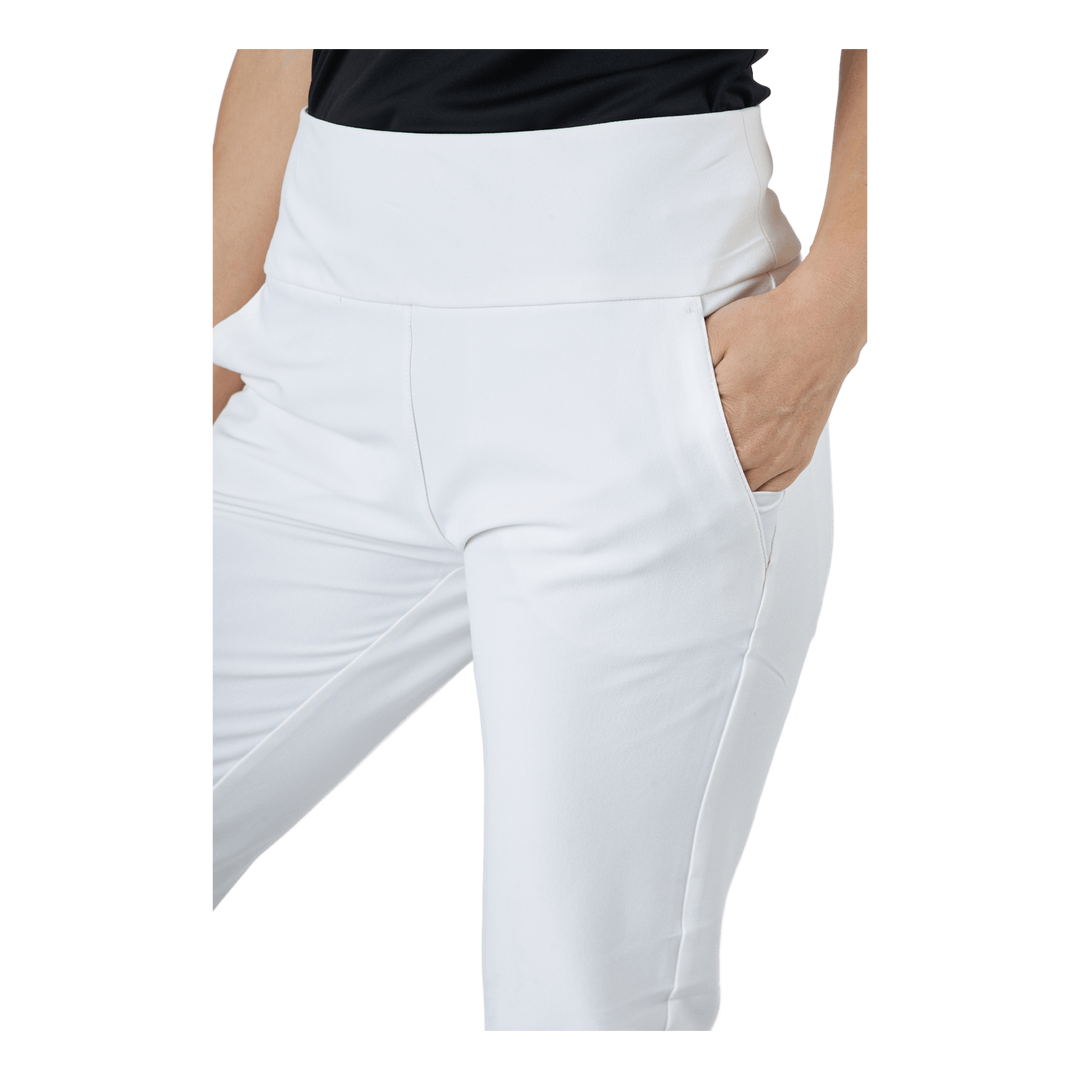 Pull-On Ankle Pants White