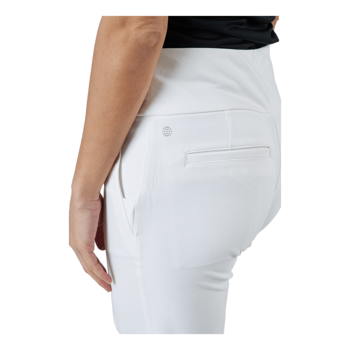 Pull-On Ankle Pants White