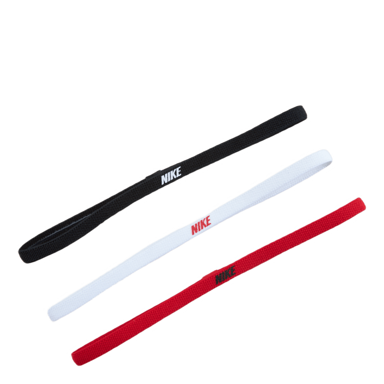 Nike Elastic Headbands 2.0 3 P Black/white/university Red