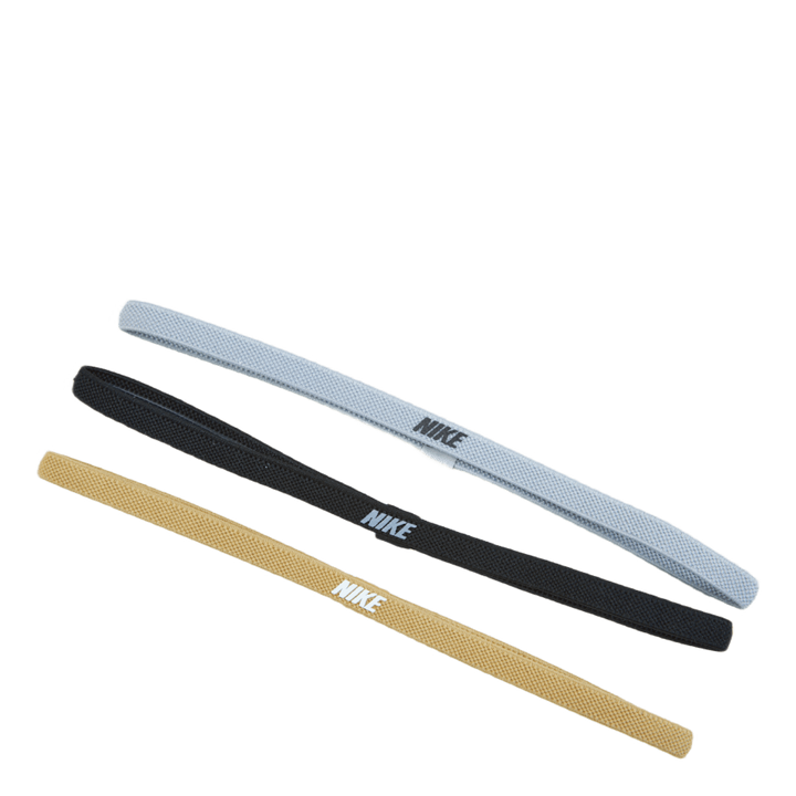 Nike Elastic Headbands 2.0 3 P Silver/black/gold